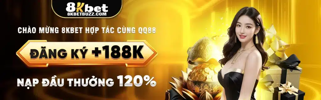 banner 8KBET hợp tác vs QQ88